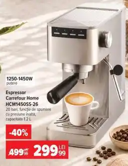 Carrefour Espressor Carrefour Home HCM1450SS-26 Ofertă