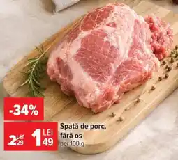 Carrefour Spată de porc fără os Ofertă