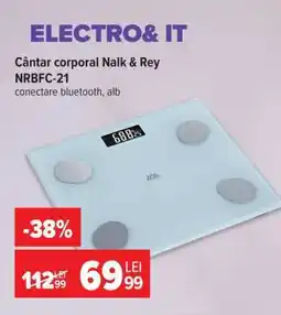 Carrefour Cântar corporal NALK&REY NRBFC-21 Ofertă