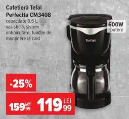 Carrefour Cafetieră Tefal Perfectta CM3408 Ofertă