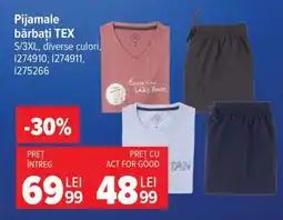 Carrefour Pijamale bărbați TEX Ofertă