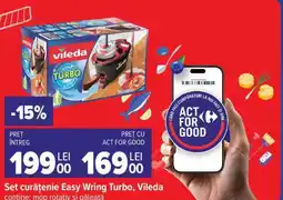 Carrefour Set curățenie Easy Wring Turbo, Vileda Ofertă