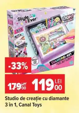 Carrefour Studio de creație cu diamante 3 în 1, Canal Toys Ofertă