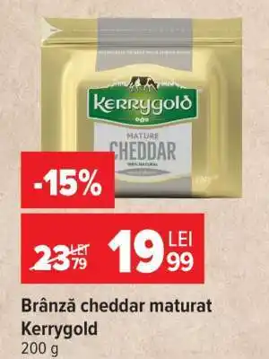 Carrefour Brânză cheddar maturat Kerrygold Ofertă