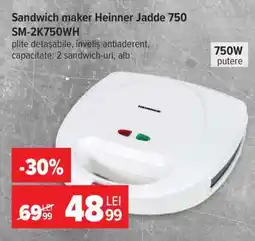 Carrefour Sandwich maker Heinner Jadde 750 SM-2K750WH Ofertă