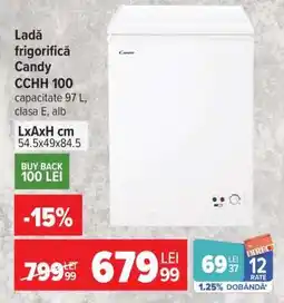 Carrefour Ladă frigorifică Candy CCHH 100 Ofertă