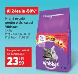 Carrefour Hrană uscată pentru pisici cu pui Whiskas Ofertă