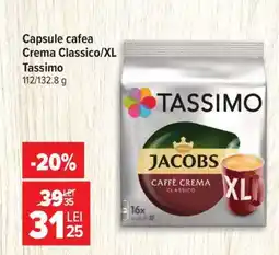 Carrefour Capsule cafea Crema Classico/XL Tassimo Ofertă