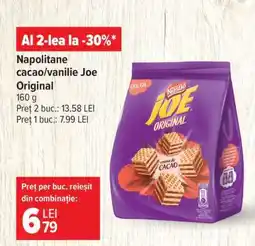Carrefour Napolitane cacao/vanilie Joe Original Ofertă