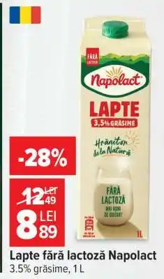 Carrefour Lapte fără lactoză, Napolact Ofertă