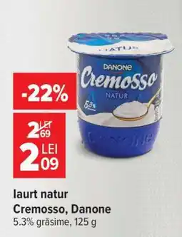 Carrefour Iaurt natur Cremoso, Danone Ofertă