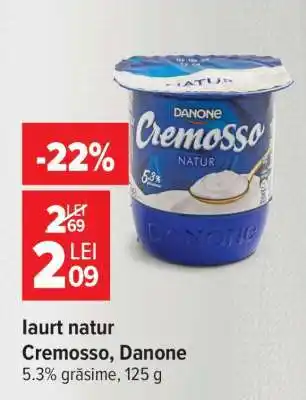Carrefour Iaurt natur Cremoso, Danone Ofertă
