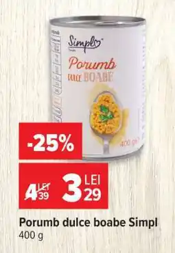 Carrefour Porumb dulce, boabe, Simpl Ofertă