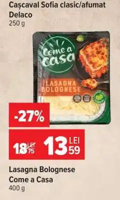 Carrefour Lasagna Bolognese Come a Casa Ofertă