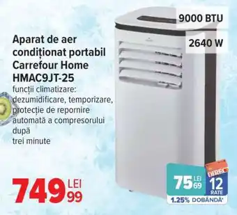 Aparat de aer condiționat portabil Carrefour Home HMAC9JT-25