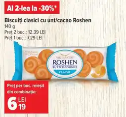 Carrefour Biscuiți clasici cu unt/cacao Roshen Ofertă