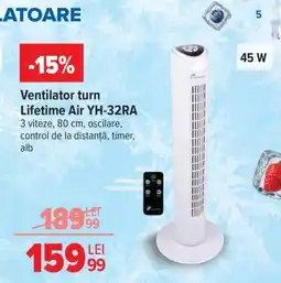 Carrefour Ventilator turn Lifetime Air YH-32RA Ofertă