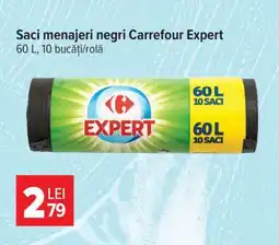 Carrefour Saci menajeri negri Carrefour Expert Ofertă