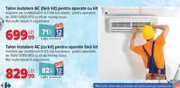 Carrefour Talon instalare AC (fără kit) Ofertă