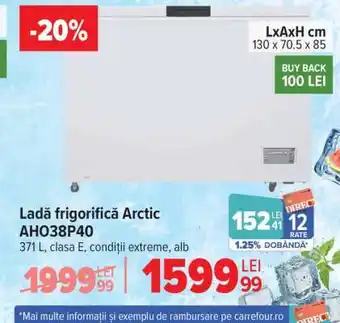 Carrefour Ladă frigorifică Arctic AHO38P40 Ofertă