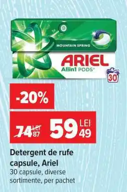 Carrefour Detergent de rufe capsule Ariel Ofertă