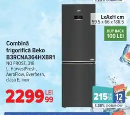 Carrefour Combină frigorifică Beko B3RCNA364HXBR1 Ofertă