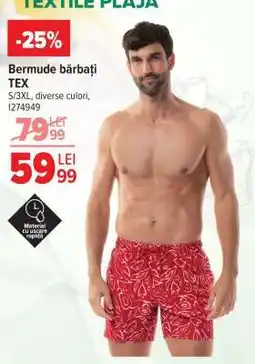 Carrefour Bermude bărbați, TEX Ofertă
