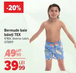 Carrefour Bermude baie băieți, TEX Ofertă