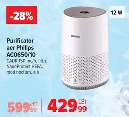 Carrefour Purificator aer Philips AC0650/10 Ofertă