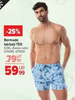Carrefour Bermude bărbați, TEX Ofertă
