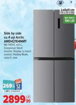 Carrefour Side by side cu 4 uși Arctic AMD421E4NMT Ofertă