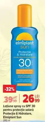 Carrefour Loțiune spray cu SPF 30 pentru protecție solară Protecție & Hidratare, Elmiplant Sun Ofertă