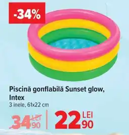 Carrefour Piscină gonflabilă Sunset glow, Intex Ofertă