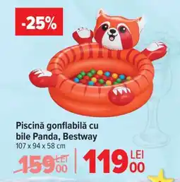 Carrefour Piscină gonflabilă cu bile Panda, Bestway Ofertă