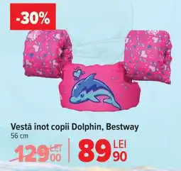 Carrefour Vestă înot copii Dolphin, Bestway Ofertă