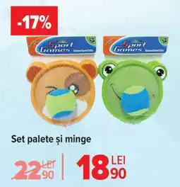 Carrefour Set palete și minge Ofertă