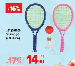 Carrefour Set palete cu minge și fluturaș Ofertă