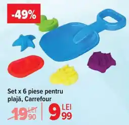 Carrefour Set x 6 piese pentru plajă, Carrefour Ofertă