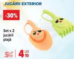 Carrefour Set x 2 jucării plajă Ofertă