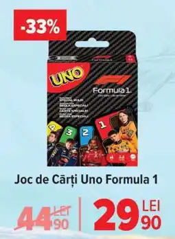 Carrefour Joc de Cărți Uno Formula 1 Ofertă