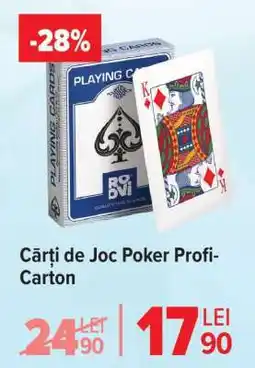 Carrefour Cărți de Joc Poker Profi-Carton Ofertă