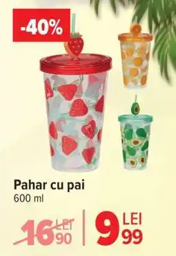 Carrefour Pahar cu pai Ofertă