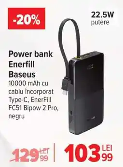 Carrefour Power bank Enerfill Baseus Ofertă
