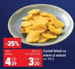 Carrefour Cartofi feliați cu mărar și usturoi Ofertă