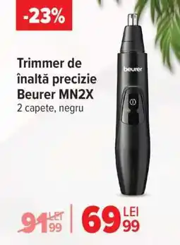 Carrefour Trimmer de înaltă precizie Beurer MN2X Ofertă