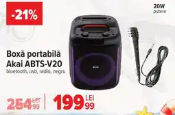 Carrefour Boxă portabilă Akai ABTS-V20 Ofertă