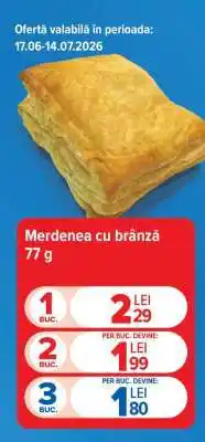 Carrefour Merdenea cu brânză 77 g Ofertă