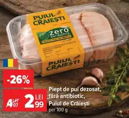 Carrefour Piept de pui dezosat, fără antibiotic, Puiul de Crăiești Ofertă
