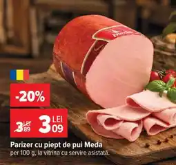 Carrefour Parizer cu piept de pui Meda Ofertă
