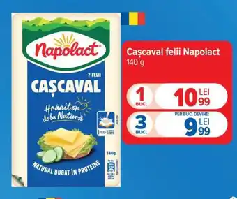 Carrefour Cașcaval felii Napolact Ofertă